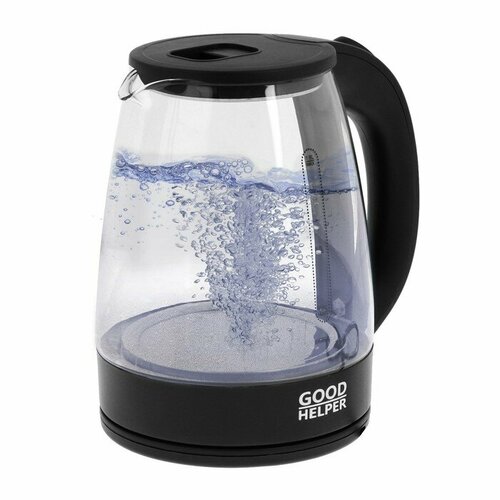 Чайник электрический GOODHELPER KG-18B01 стекло 18 л 1500 Вт чёрный 216100₽