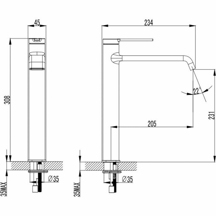 Смеситель для раковины AQUAme - фото №2