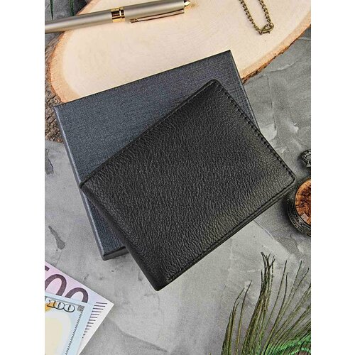 фото Кошелек , фактура зернистая, черный morios