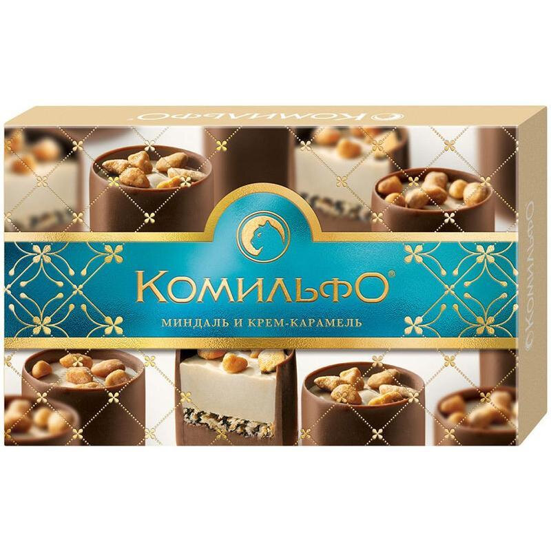 Комильфо Конфеты шоколадные Миндаль и крем-карамель, 116 г - фотография № 9