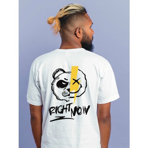 фото Футболка just4you, размер l, белый, серый