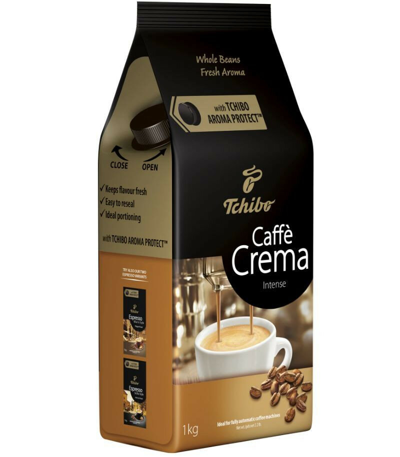 Tchibo Caffe Crema Intense кофе в зернах 1 кг (4061445008255)