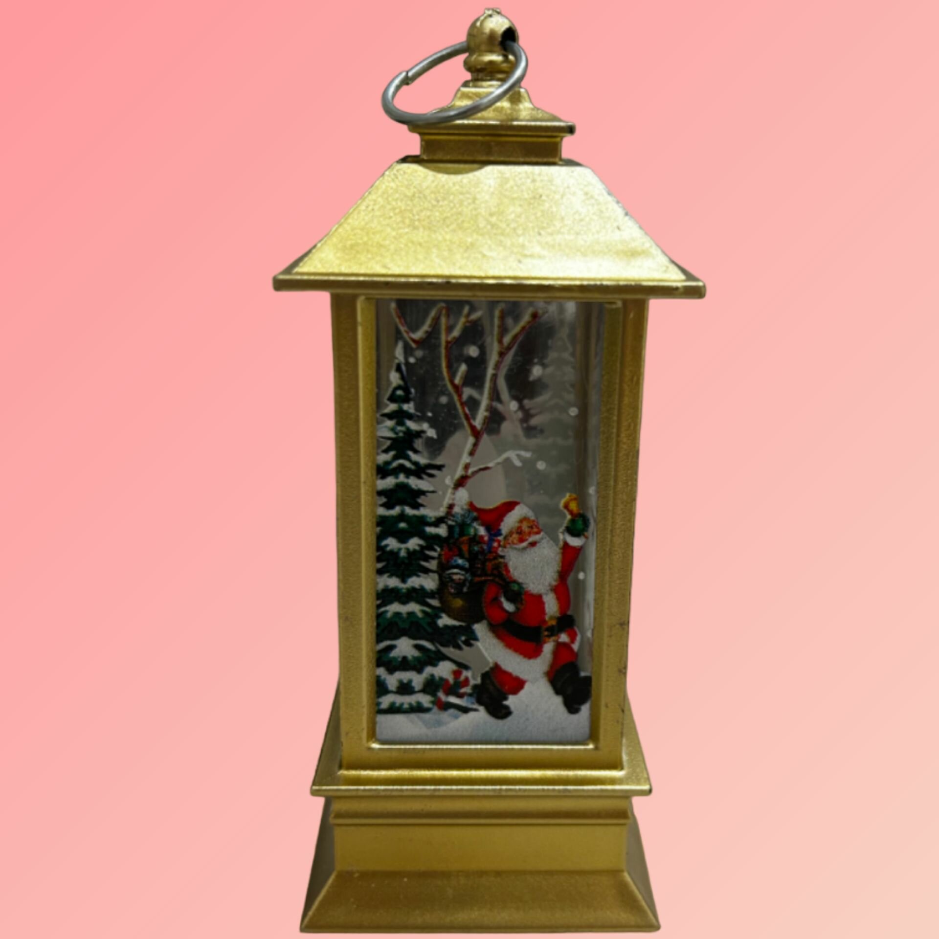 фото Фонарь новогодний "золотой"