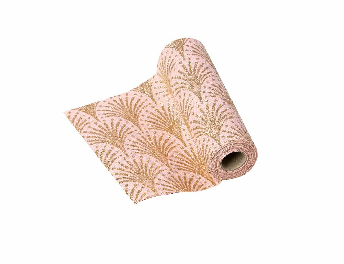 Лента для декорирования романтичная экзотика - пальмы, розовая, 14х270 см, Koopman International