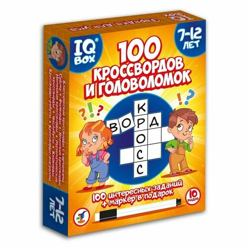 Обучающая игра Дрофа IQ Box, 100 Головоломок с изюминкой (4321)