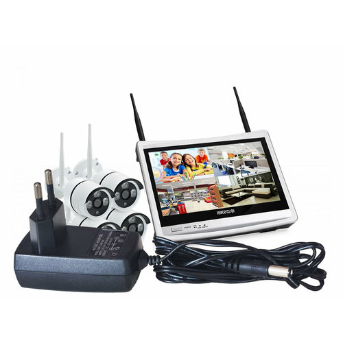 Беспроводной комплект видеонаблюдения на 4 камеры 5MP с монитором Kvadro-Vision-Planshet Model:5R-Lux (Z73809XF3) - ip камеры для видеонаблюдения