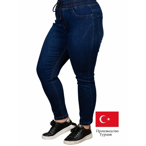 фото Джинсы зауженные happiness, размер 42, синий