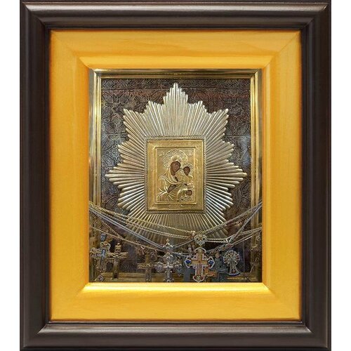 Ташлинская икона Божией Матери Избавительница от бед, в широком киоте 16,5*18,5 см псалтирь и молитвы пресвятой богородице карманный форм