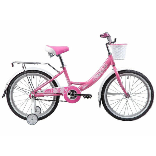 фото Детский велосипед novatrack girlish line 20" (2019) 20 розовый (115-128 см)
