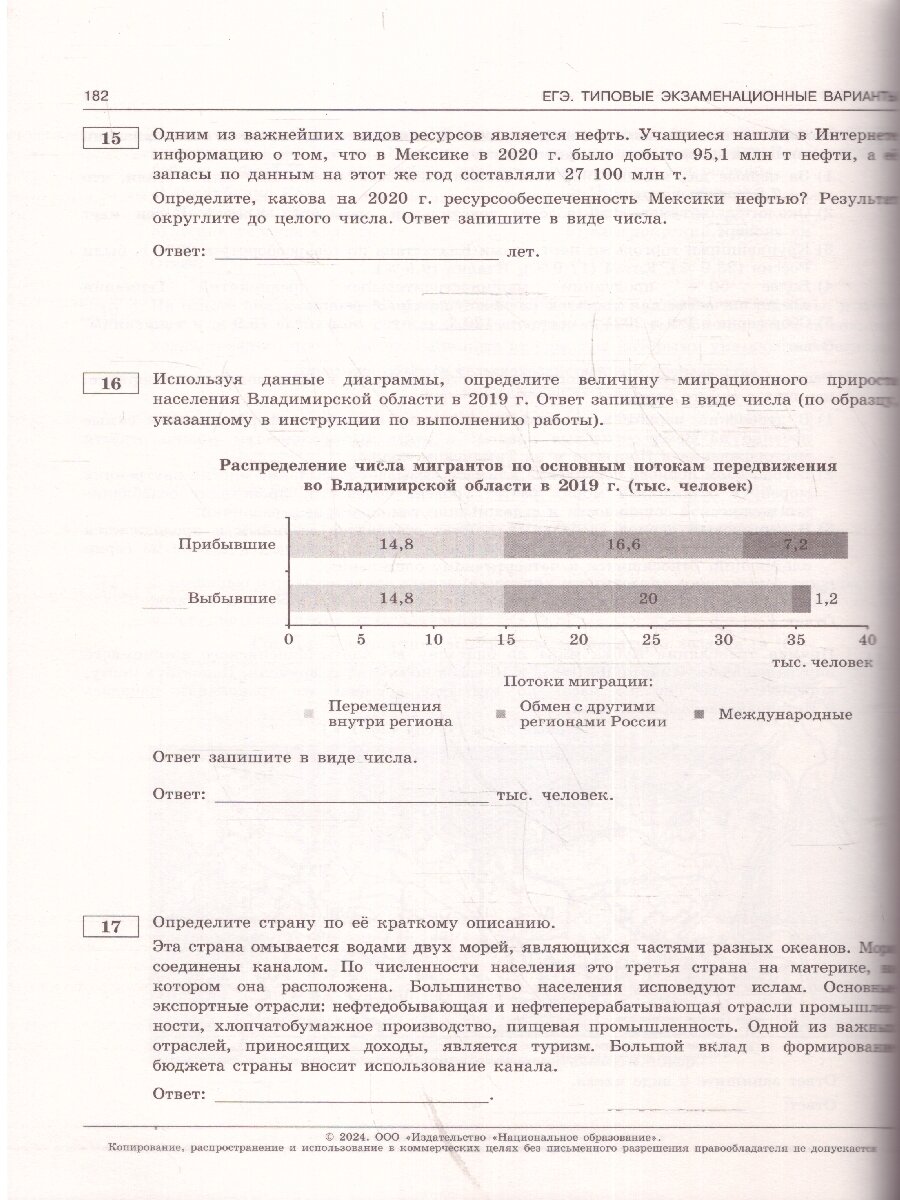 ЕГЭ-2024. География: тематические и типовые экзаменационные варианты: 31 вариант - фото №12