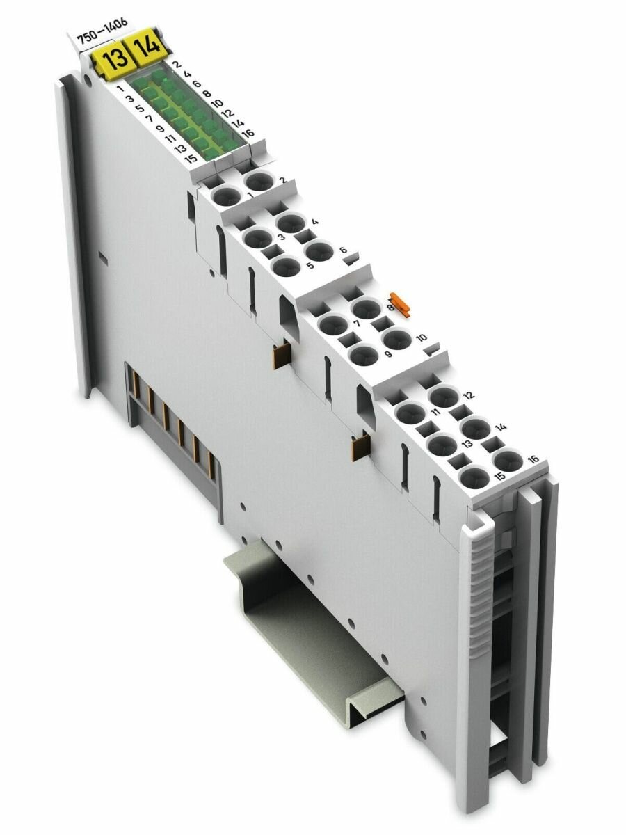 Модуль дискретного ввода WAGO 750-1406 16-канальный 24 V DC, 0,2 мс