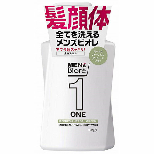 Kao Men's Biore Гель мужской очищающий для лица, тела и волос 