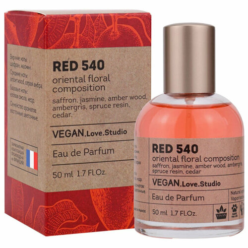 Delta Parfum Vegan Love Studio Red 540 парфюмерная вода 100 мл для женщин delta parfum vegan man studio night land туалетная вода 100 мл для мужчин