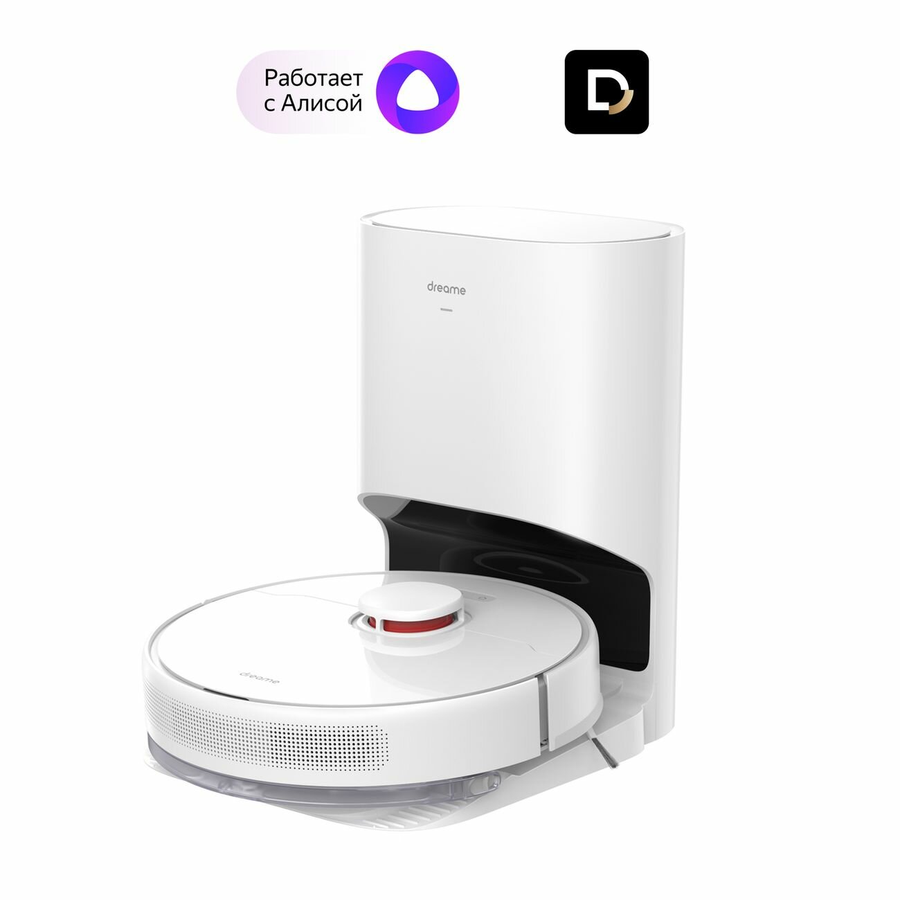 Робот-пылесос Dreame Bot Robot Vacuum and Mop D9 Plus White