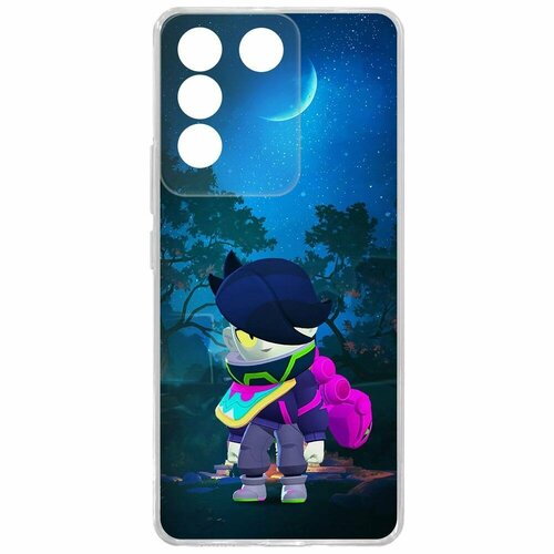 Чехол-накладка Krutoff Clear Case Brawl Stars-Орочи Эдгар для Vivo T2 чехол накладка krutoff clear case brawl stars орочи эдгар для tecno pop 7 pro