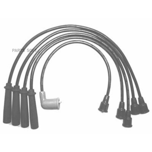 ALD A04003 компект проводов зажигания (черный сиикон) MAZDA 626 IV