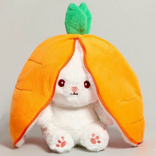 фото Мягкая игрушка "зайка-морковка", 35 см сима-ленд