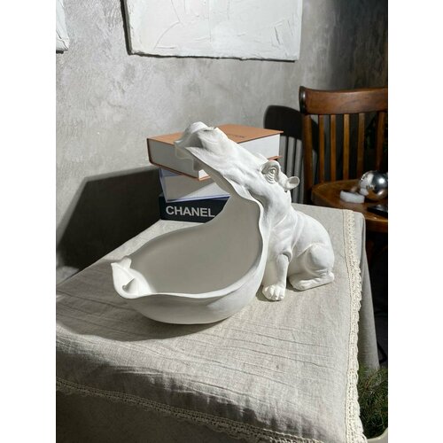 Конфетница гипсовая Бегемот органайзер 1050₽