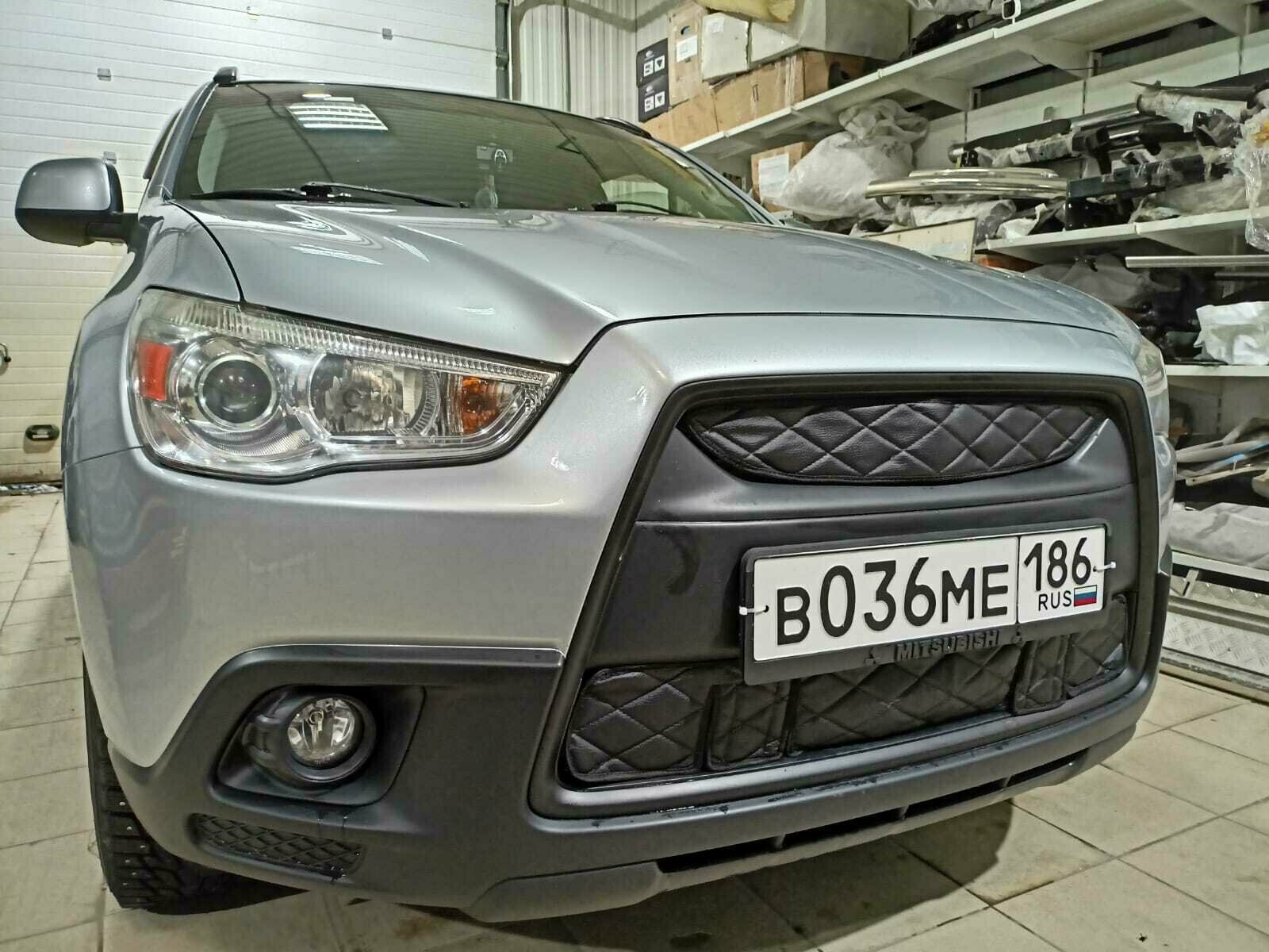 Акция Утеплитель радиатора для Mitsubishi ASX 2010 (комплект) Комплект с кармашками