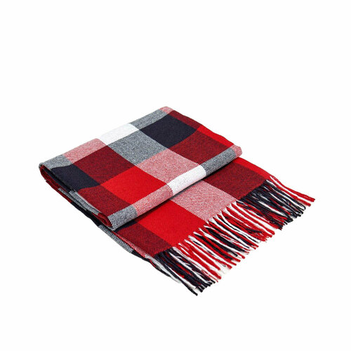 Плед Vladi Home Пикник, 140 x 200 см, бело-красно-черный