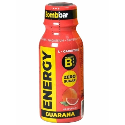 фото L-карнитин жидкий bombbar shot energy l-carnitine guarana 100 мл, грейпфрут