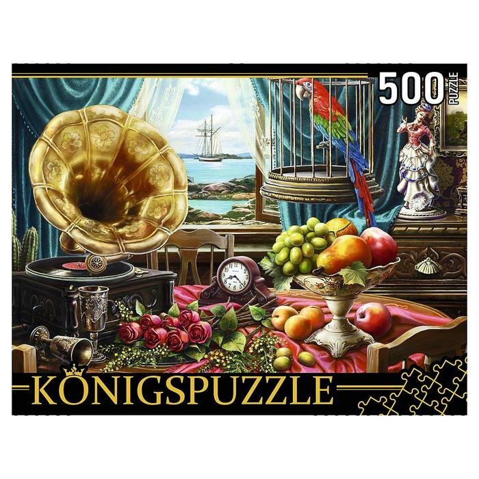 Puzzle-500 "Натюрморт с граммофоном" (ХК500-6312) Konigspuzzle - фото №7