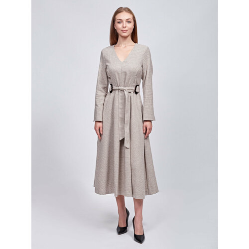 Платье SKILLS & GENES, размер 44, бежевый