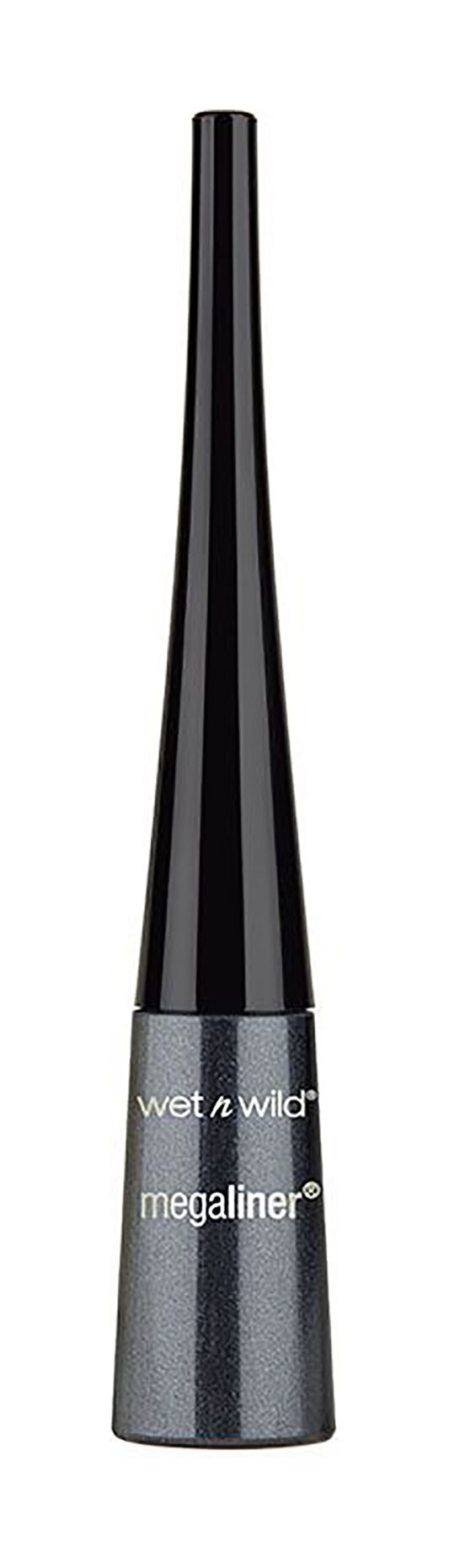 WETnWILD Megaliner Liquid Eyeliner Подводка для глаз, E8711 Black Noir