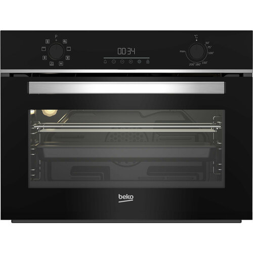 духовой шкаф электрический beko bbie17300b черный Электрический шкаф Beko BBCM13300X черный/серебристый