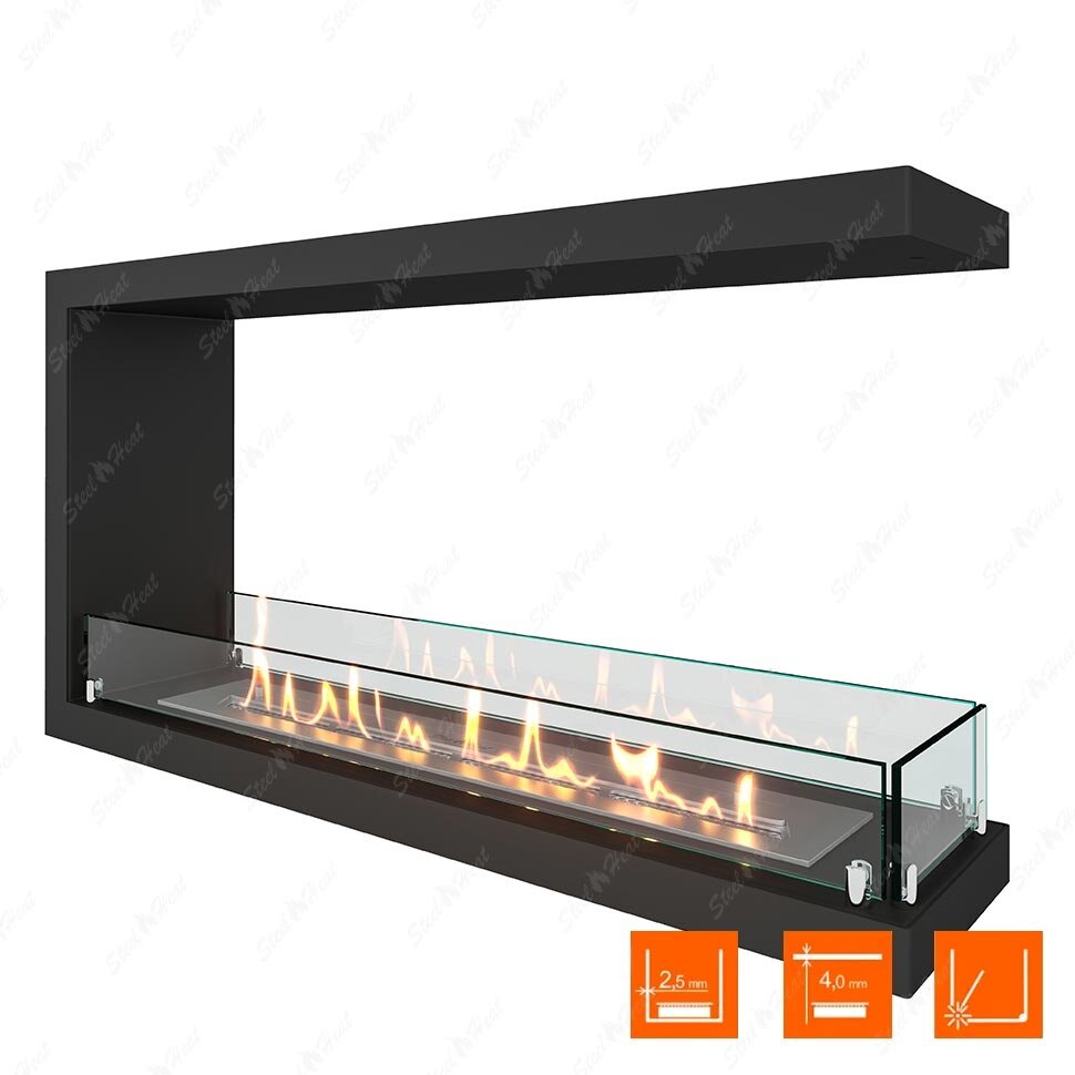 Биокамин торцевой SteelHeat Leader 900 VTF900-G