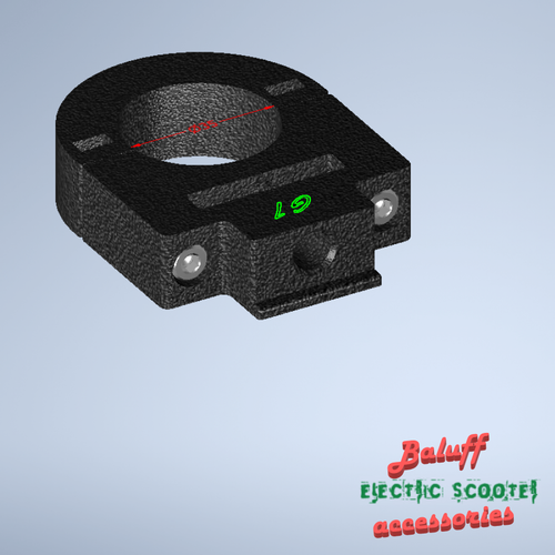 фото Крепление под одну фару arctic для самоката kugoo g1