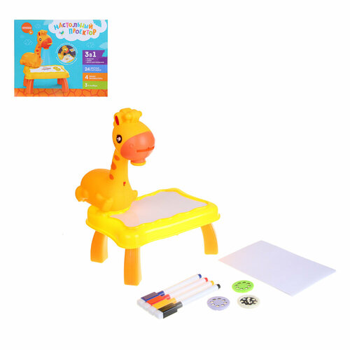 Игроленд проектор настольный жираф 20х24х75 см пластик 903₽