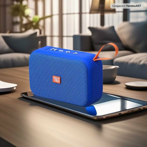 Портативная беспроводная Bluetooth колонка TG506 синяя 45000₽