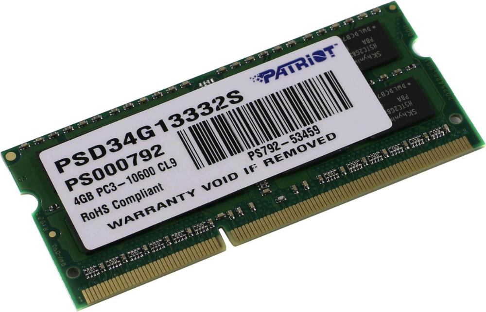 Модуль памяти Patriot Memory DDR3 DIMM 1333Mhz PC3-10600 CL9 - 4Gb - фото №9