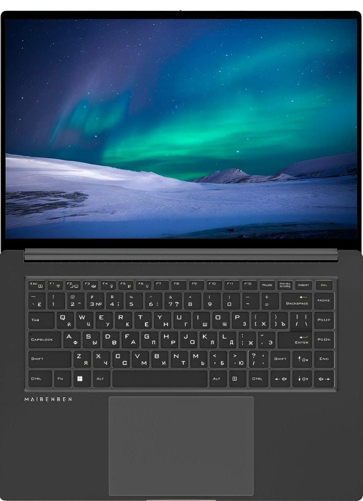 Ноутбук Maibenben P625 P625QSF0LGRE0 (Core i5 2000 MHz (12450H)/16384Mb/512 Gb SSD/16"/2560x1600/Нет (Без ОС))