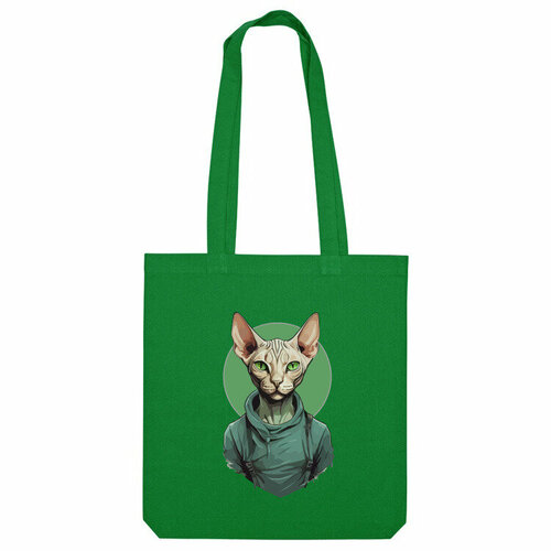 фото Сумка шоппер us basic, зеленый