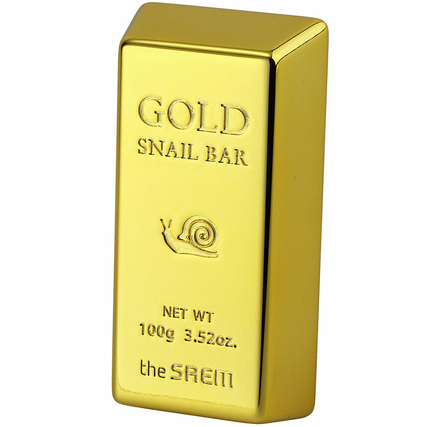 Мыло для умывания с экстрактом золота The Saem Gold Snail Bar, 100 г