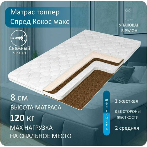 фото Матрас-топпер anriz "спред кокос макс" 180х200 см
