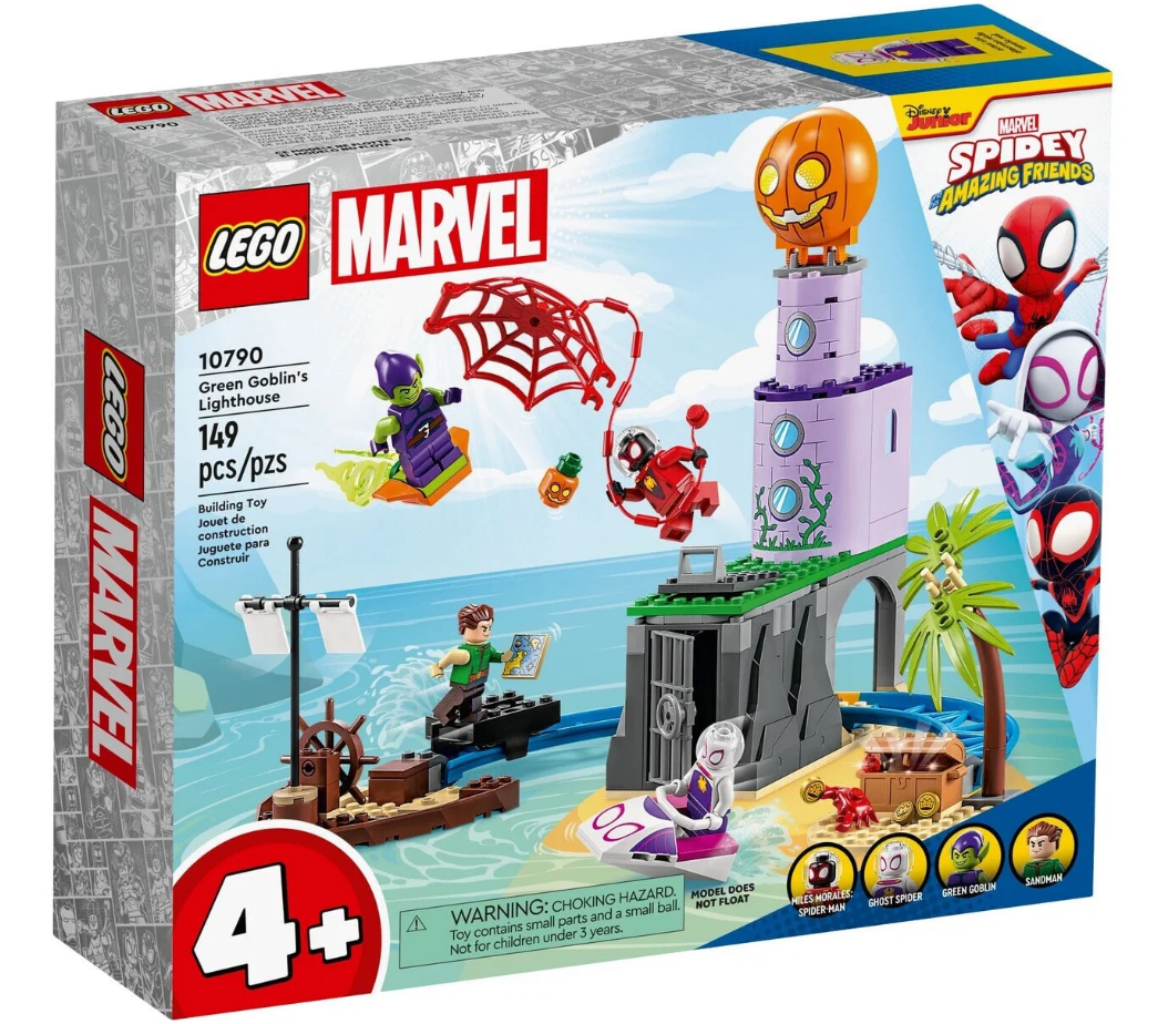Конструктор LEGO Marvel Spiderman 10790 Команда Паука на маяке Зеленого Гоблина, 149 дет.
