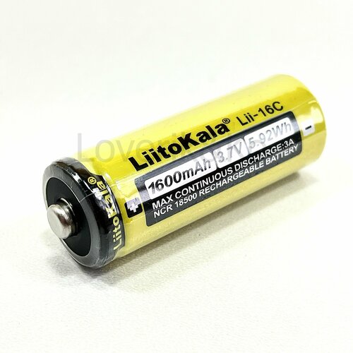 Аккумулятор 18500 Li-ion 1600mAh Lii-16C