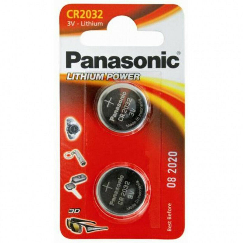 Батарейки Panasonic Lithium Power CR-2032 литиевые 2 шт