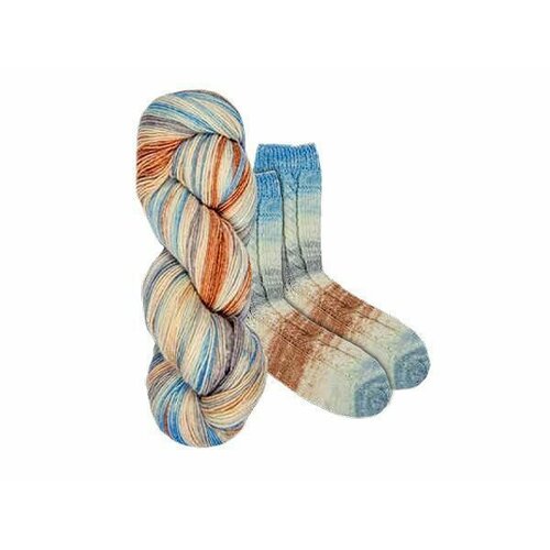 Носочная пряжа Lana Grossa Meilenweit Merino Rainbow Hand Dyed 7010