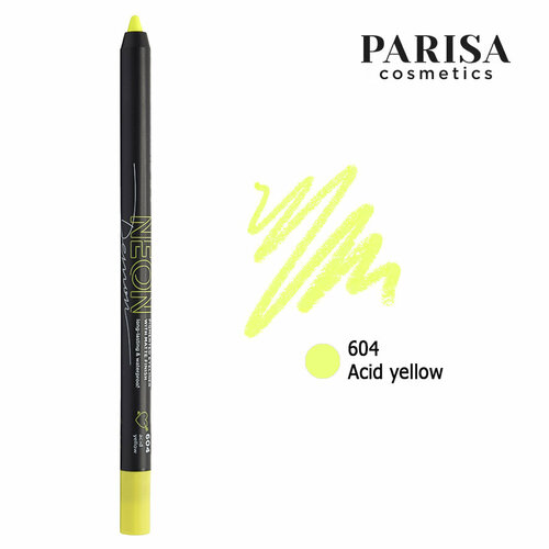 Карандаш для век Parisa Neon demon тон 604 acid yellow 1.2 г