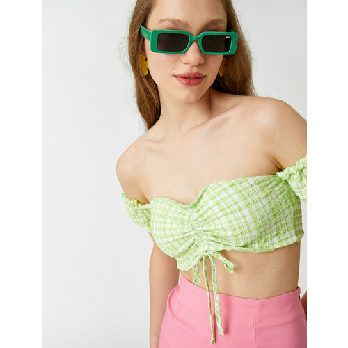 фото Топ koton, размер 38, зеленый