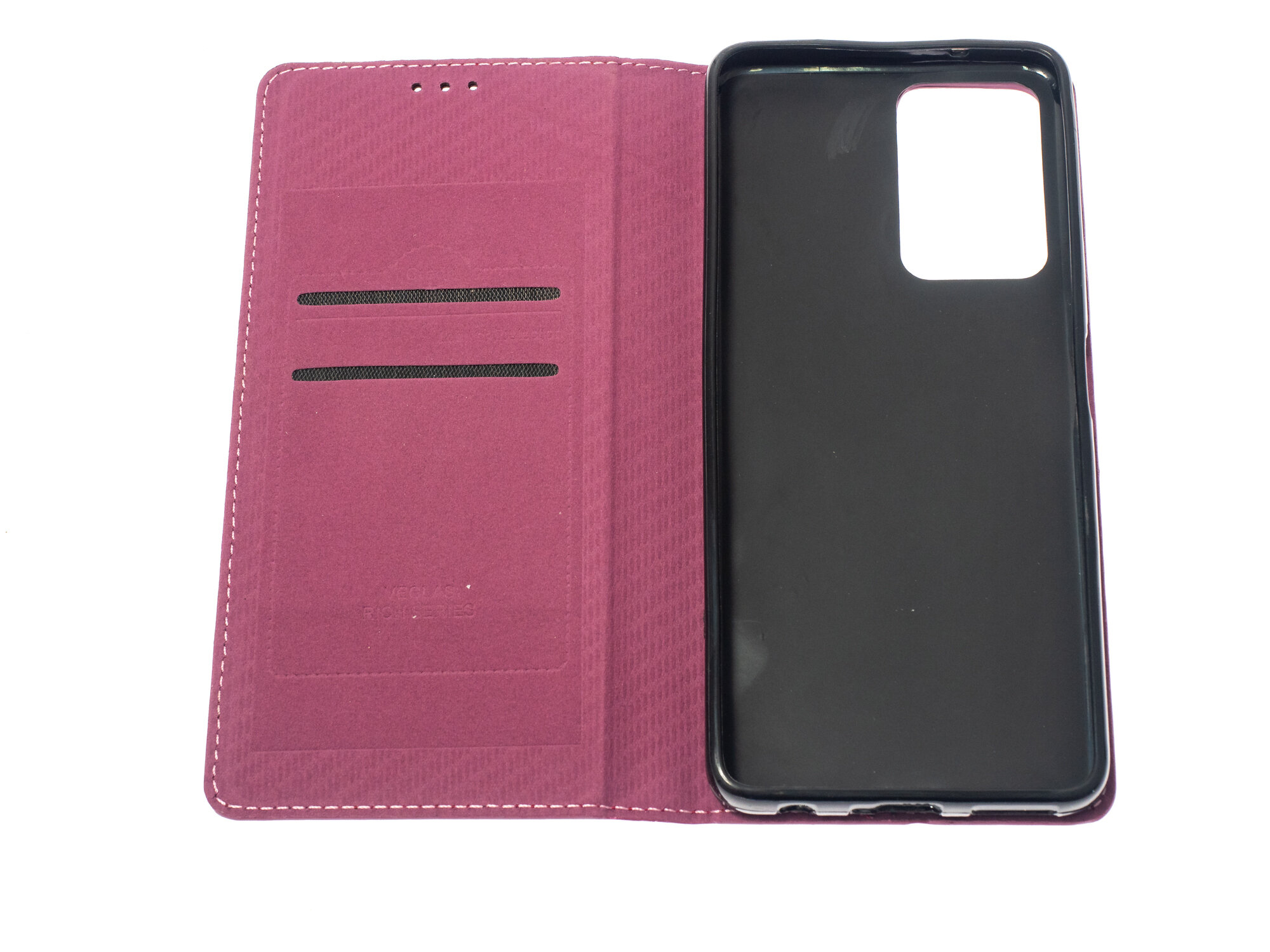 Чехол-книжка для Tecno Camon 19 VEGLAS RICH бордовый — фото 3