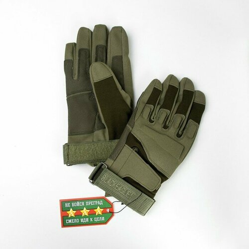 фото Перчатки тактические "storm tactic", m, доп защита, олива фаворит