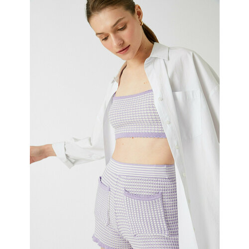 фото Шорты koton, размер l, лиловый