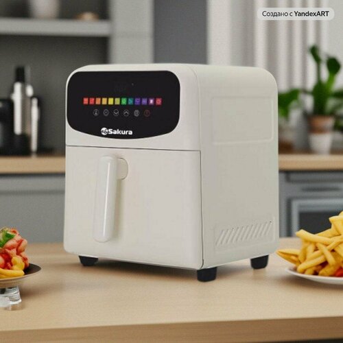 Аэрогриль Sakura SA-7678W 6л 90 мин таймер сенсорное управление 7272₽