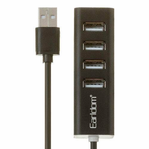 USB Хаб Earldom ET-HUB14 4xUSB 2.0 (черный)