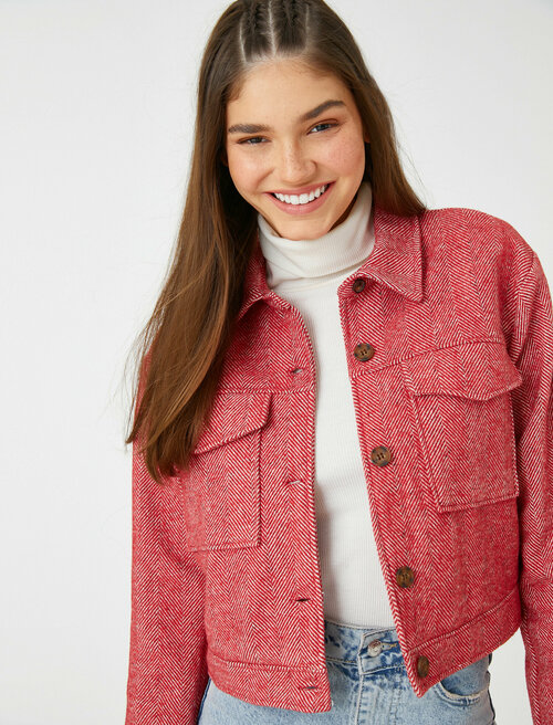 Куртка  KOTON, размер 40, красный
